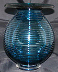 Bob Crooks Blue Spiral Vase